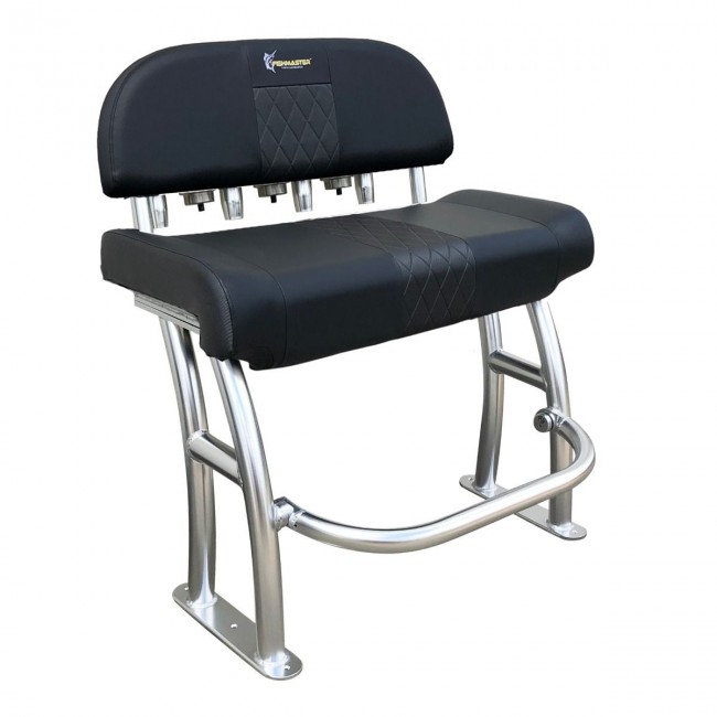 Fishmaster Pro T-Top sedia lucidata con cuscino nero incl. schienale foto 1