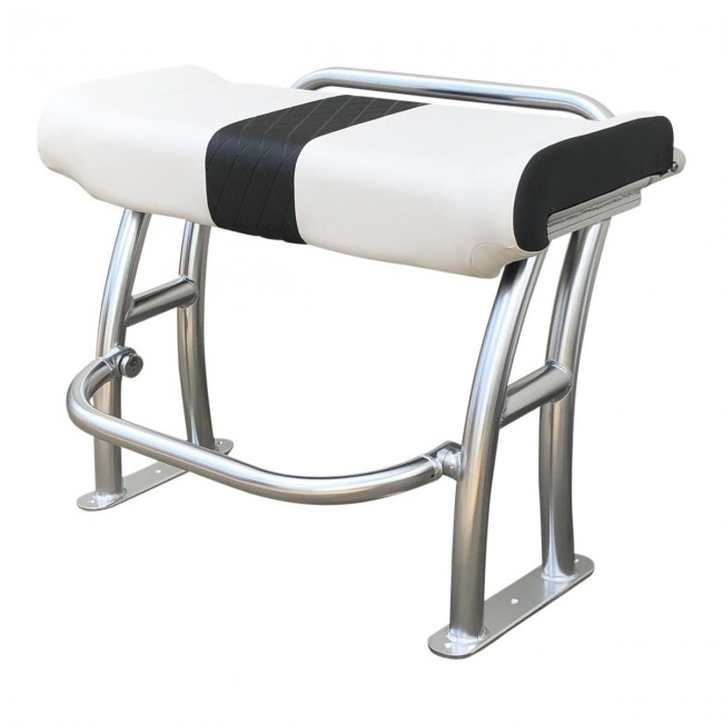 Fishmaster Pro T-Top sedia lucidata con cuscino bianco incl. rotaia 2