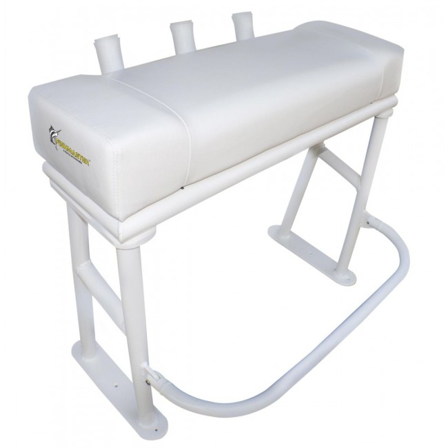 Fishmaster Original T-Top sedia bianca con cuscino bianco foto 1