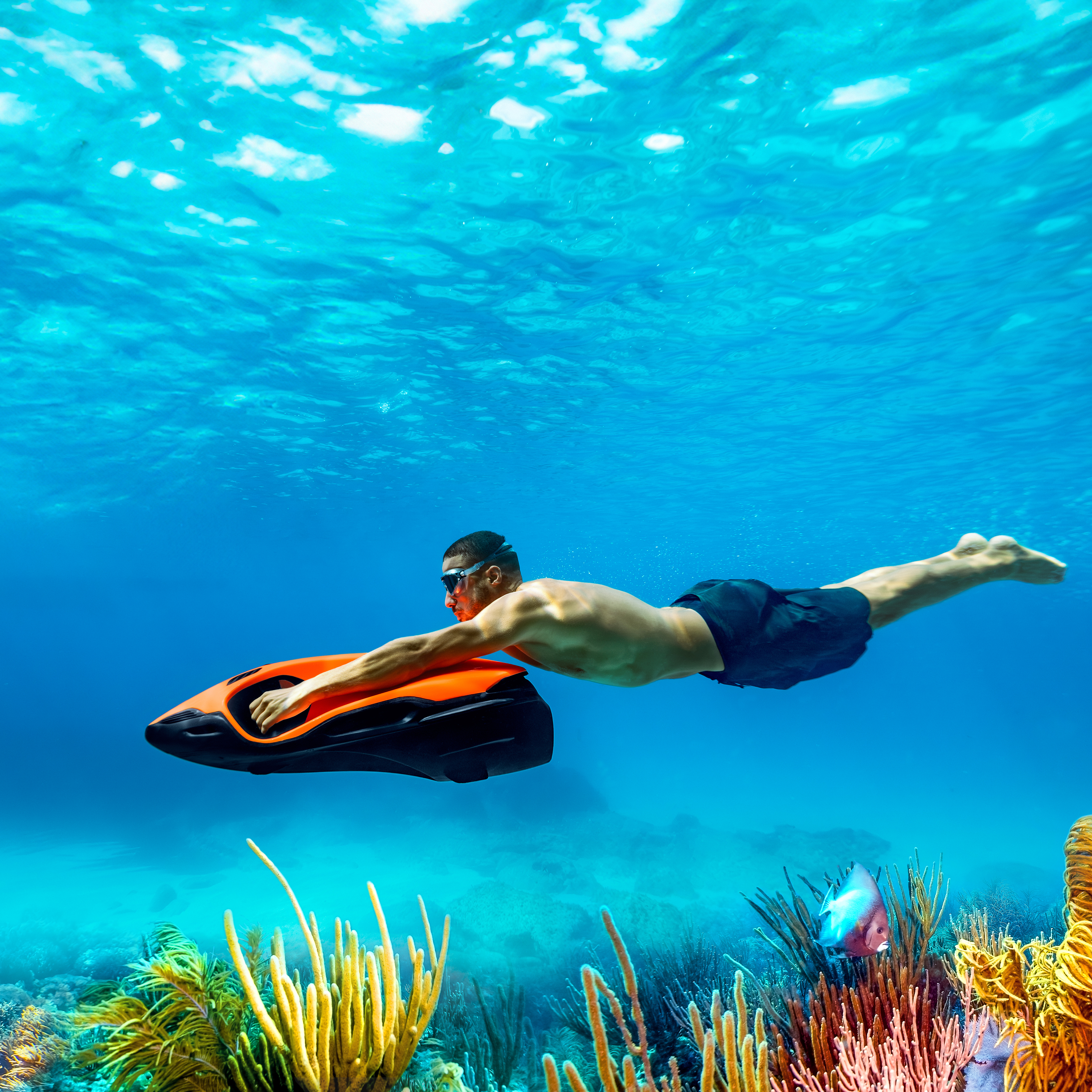 Seabob F9S Lio Orange scooter subacqueo 7