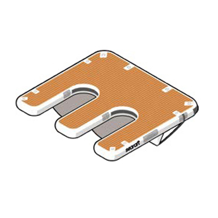 doppio dock gonfiabile Seabob teak deck