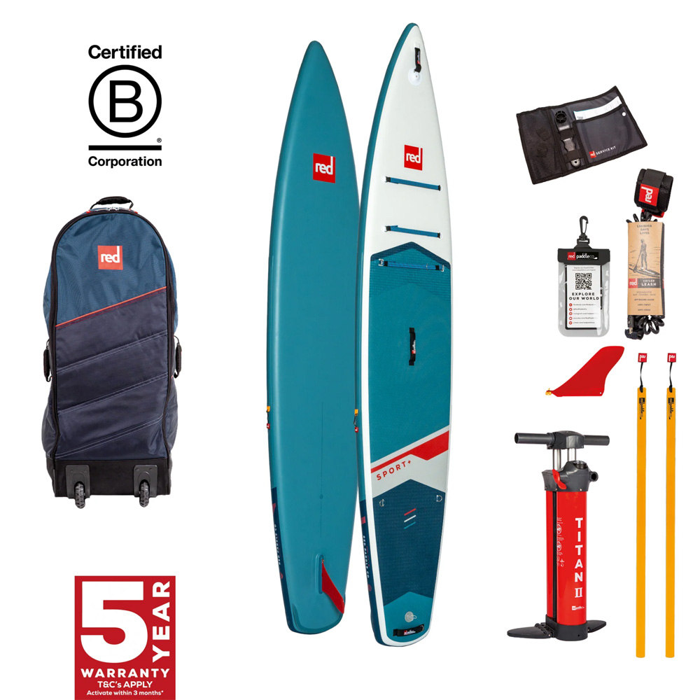 Sport+ 12.6 opblaasbare sup teal voordeelpakket