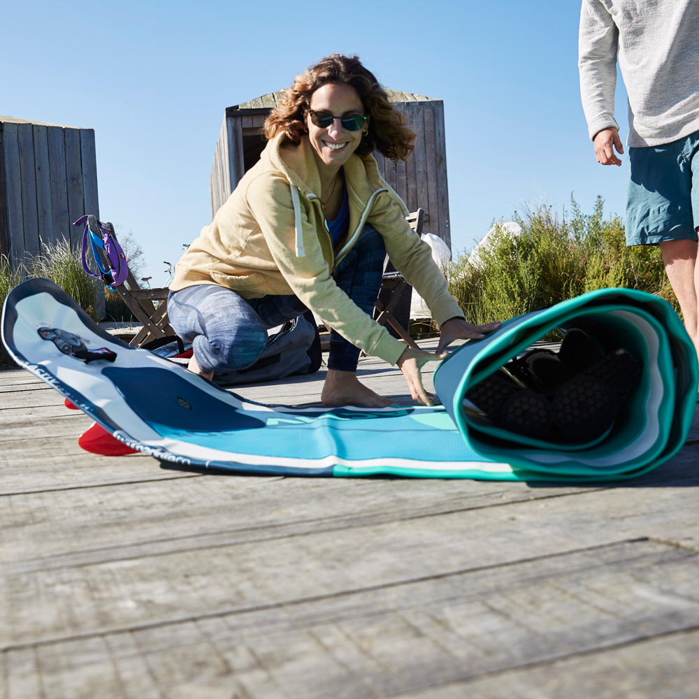 red paddle Activ 10.8 Activ opblaasbare yoga sup blauw voordeelpakket 4