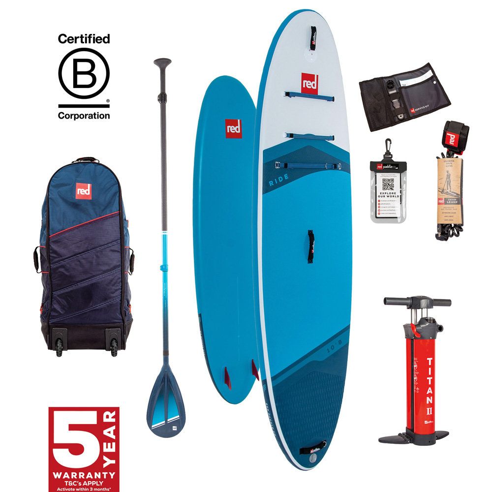 red paddle Ride CT 10.8 opblaasbare sup blauw voordeelpakket foto 1