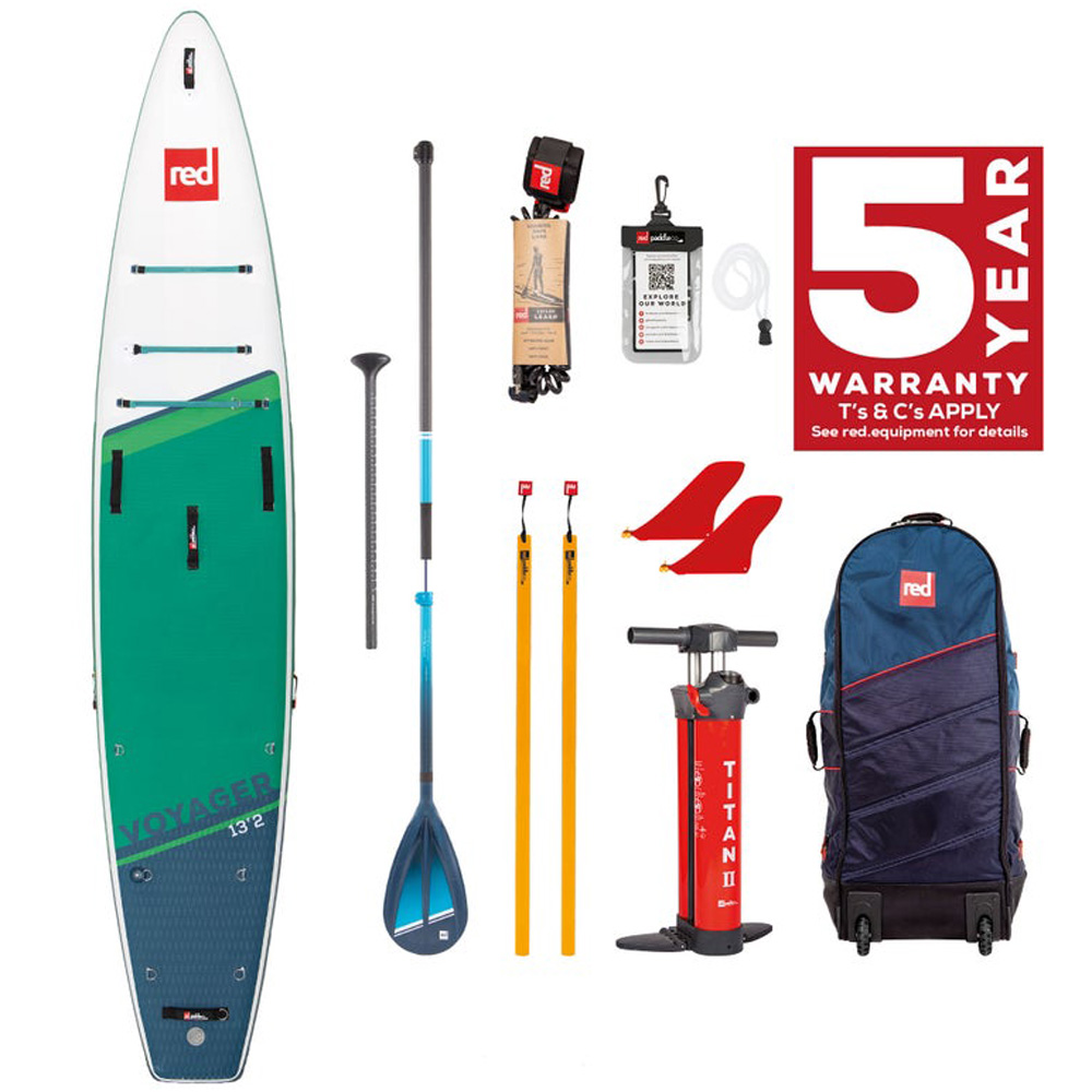 red paddle Voyager Plus HT 13.2 opblaasbare sup voordeelpakket foto 1