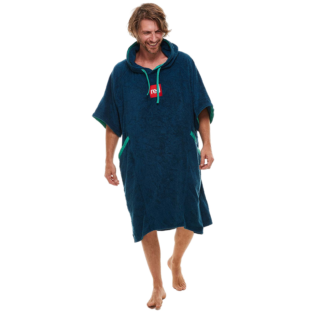 Luxury omkleedponcho navy