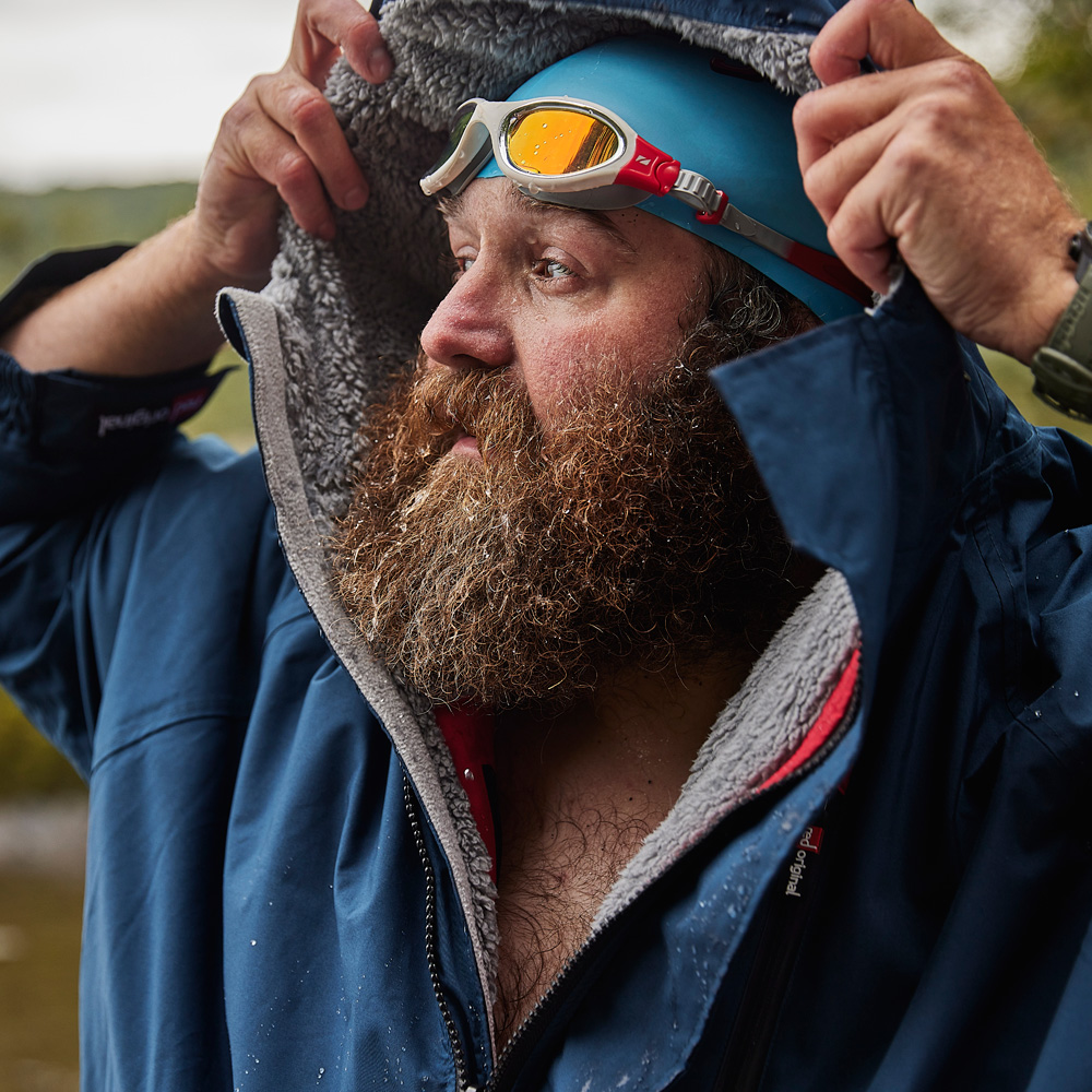 red paddle Pro Change Jacket poncho lange mouwen navy 5