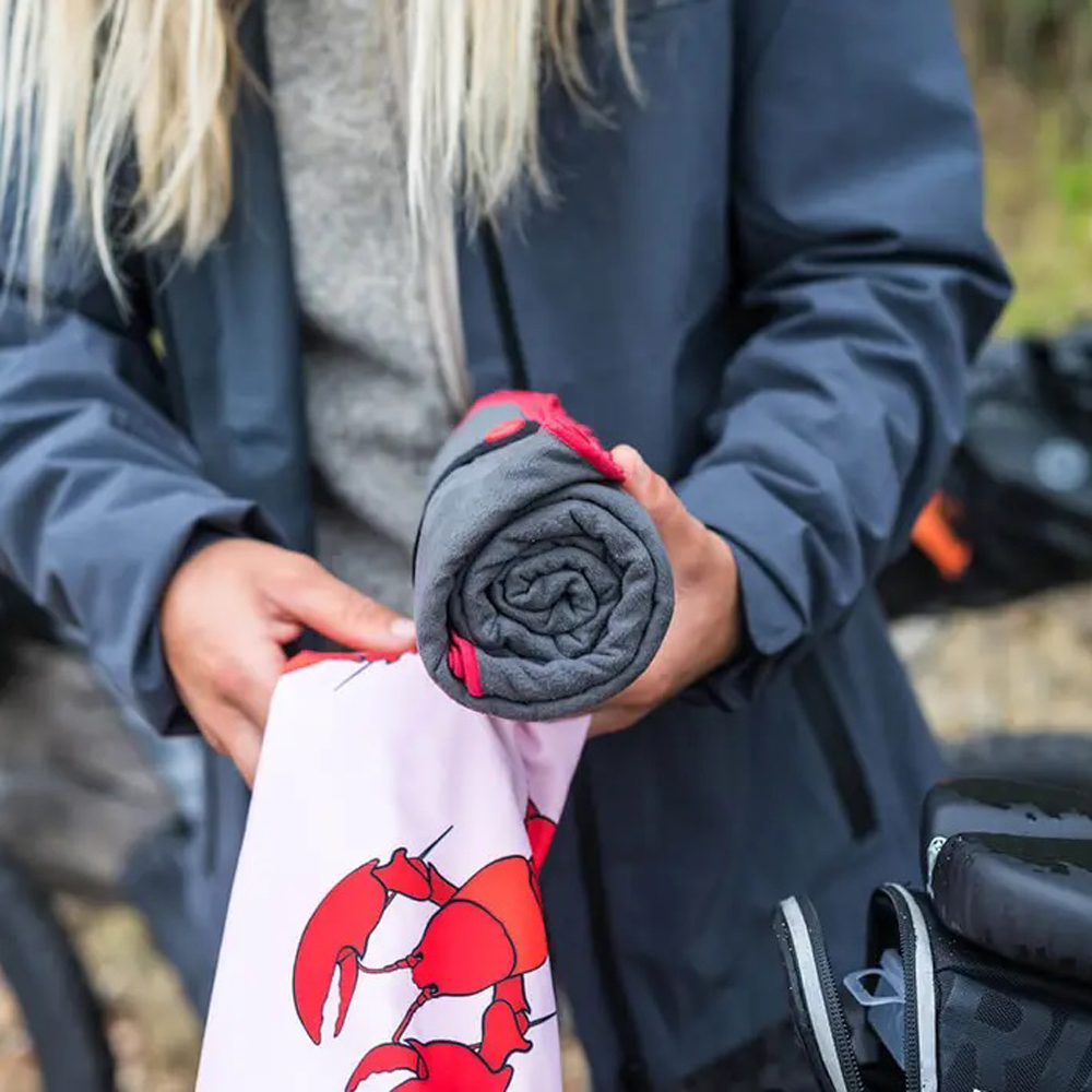 red paddle microfibre handdoek grijs 5