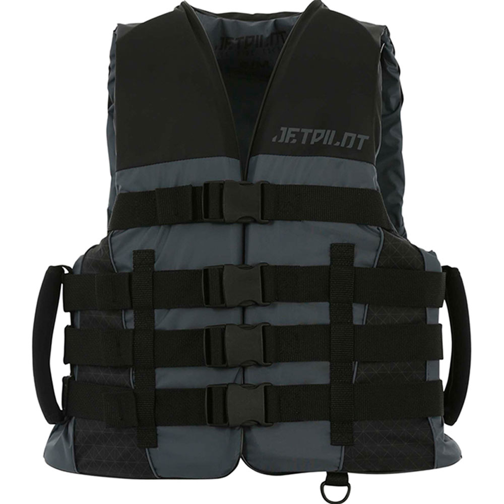 Jetpilot Strike nylon zwemvest zwart met super grip handvaten foto 1