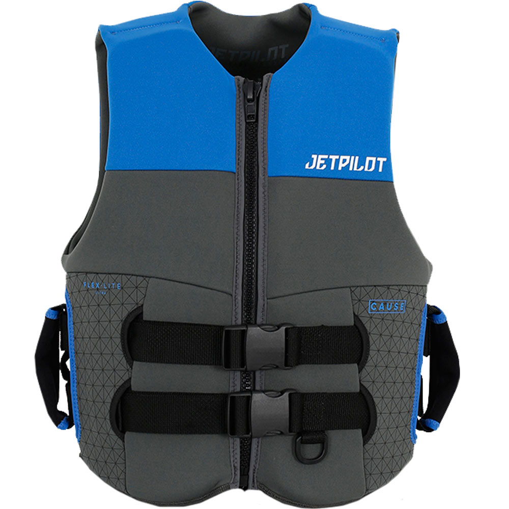Jetpilot Cause neopreen zwemvest blauw met super grip handvaten foto 1