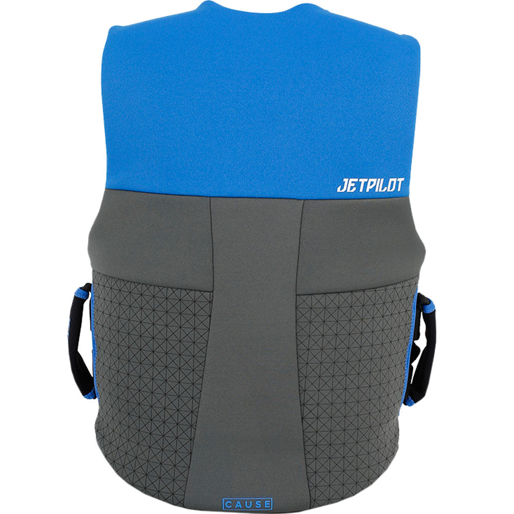 Jetpilot Cause neopreen zwemvest blauw met super grip handvaten 3