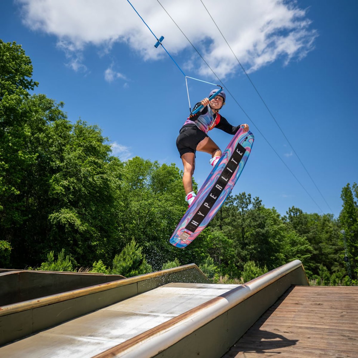 Hyperlite Aries wakeboard 146 cm met Zero2 bindingen 24