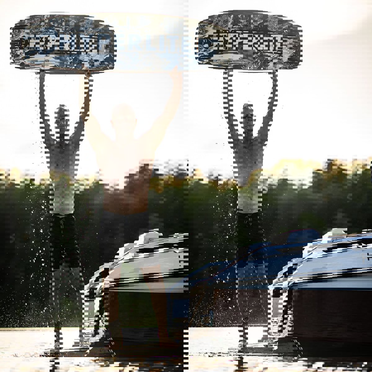 Hyperlite Murray wakeboard 134 cm met Team X bindingen 15