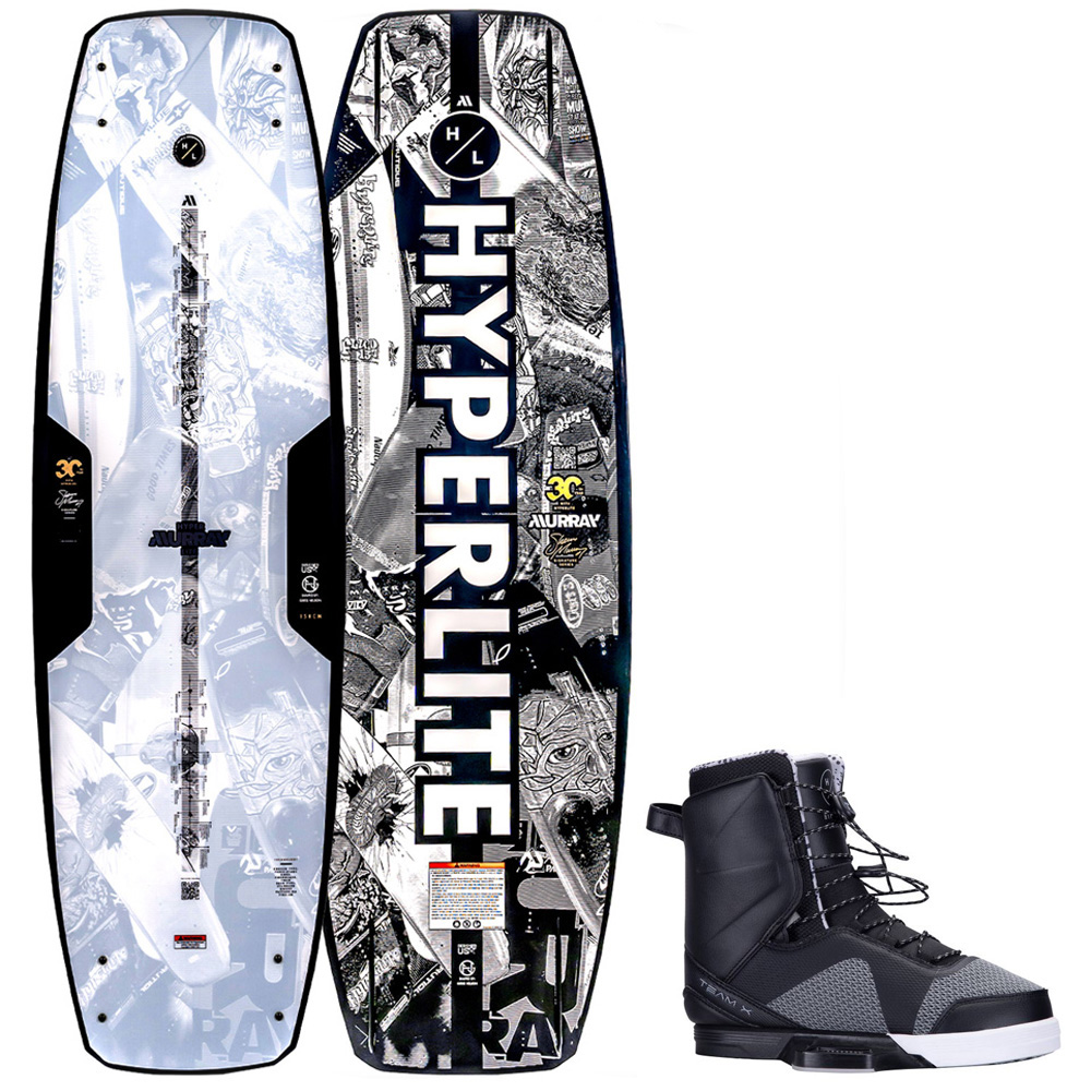 Hyperlite Murray wakeboard 150 cm met Team X bindingen foto 1