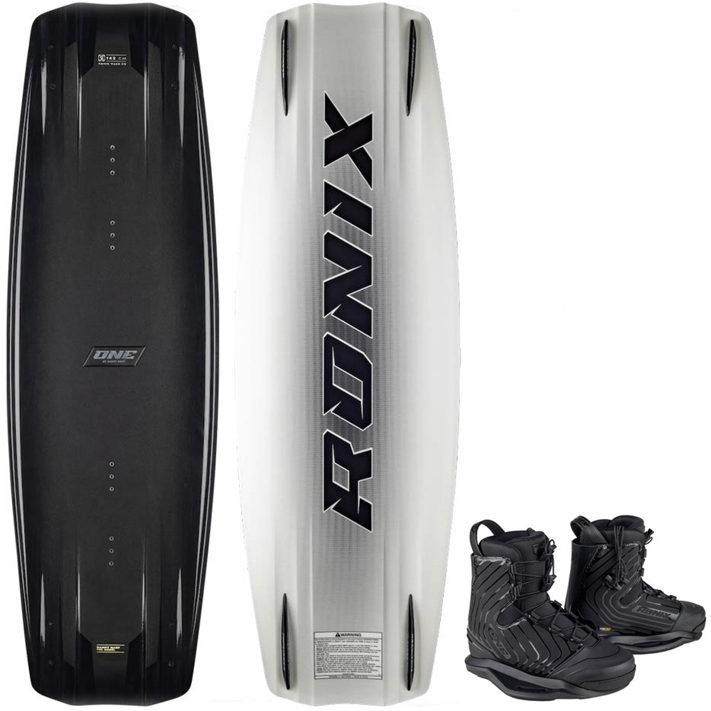 Ronix One Legacy 134 cm wakeboard set met One Intuition bindingen foto 1