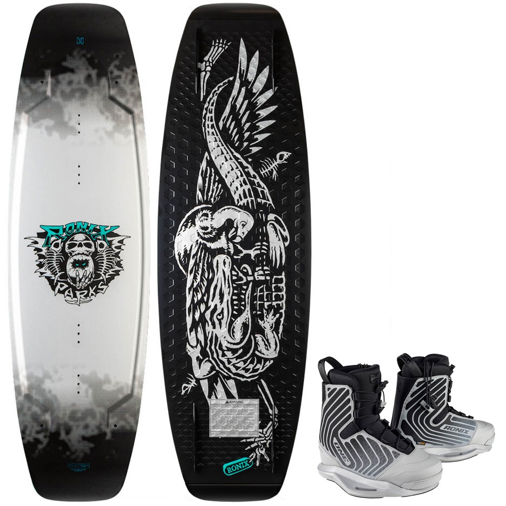 Ronix Parks wakeboard set 143 cm met One Intuition Silver bindingen foto 1