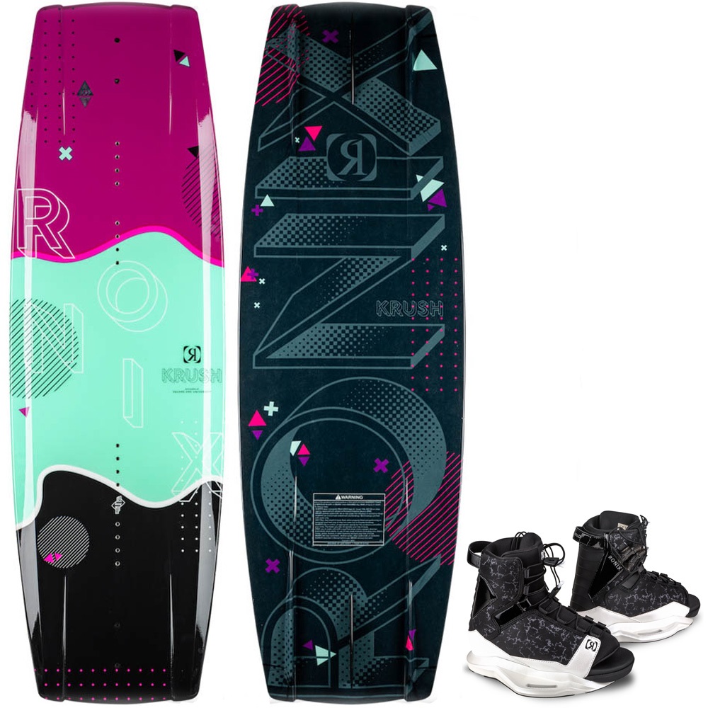 Ronix Krush wakeboard set 135 cm met Halo bindingen foto 1