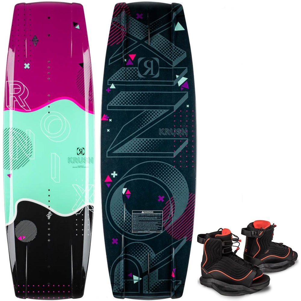 Ronix Krush wakeboard set 140 cm  met Luxe bindingen foto 1