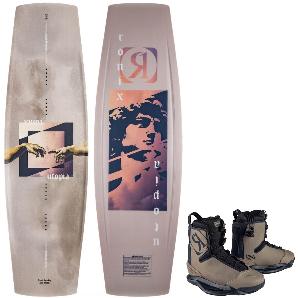 Ronix Utopia wakeboard set 147 cm Utopia Intuition bindingen foto 1