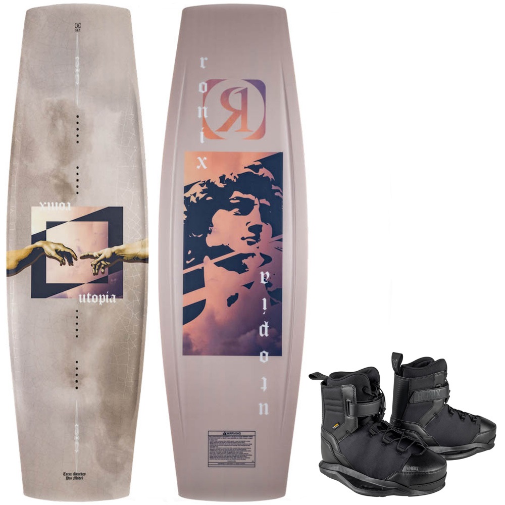 Ronix Utopia wakeboard set 147 cm met Footprint bindingen foto 1