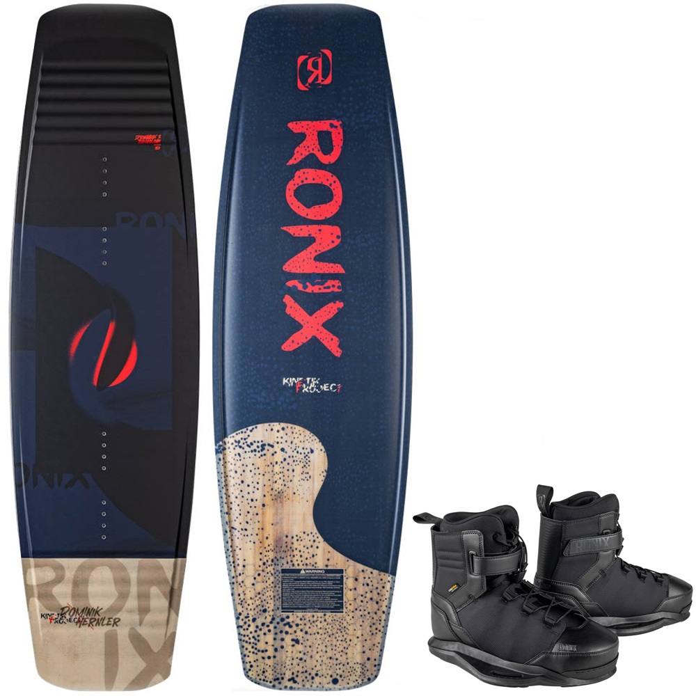 Ronix Kinetik wakeboard set 156 cm met Footprint bindingen foto 1