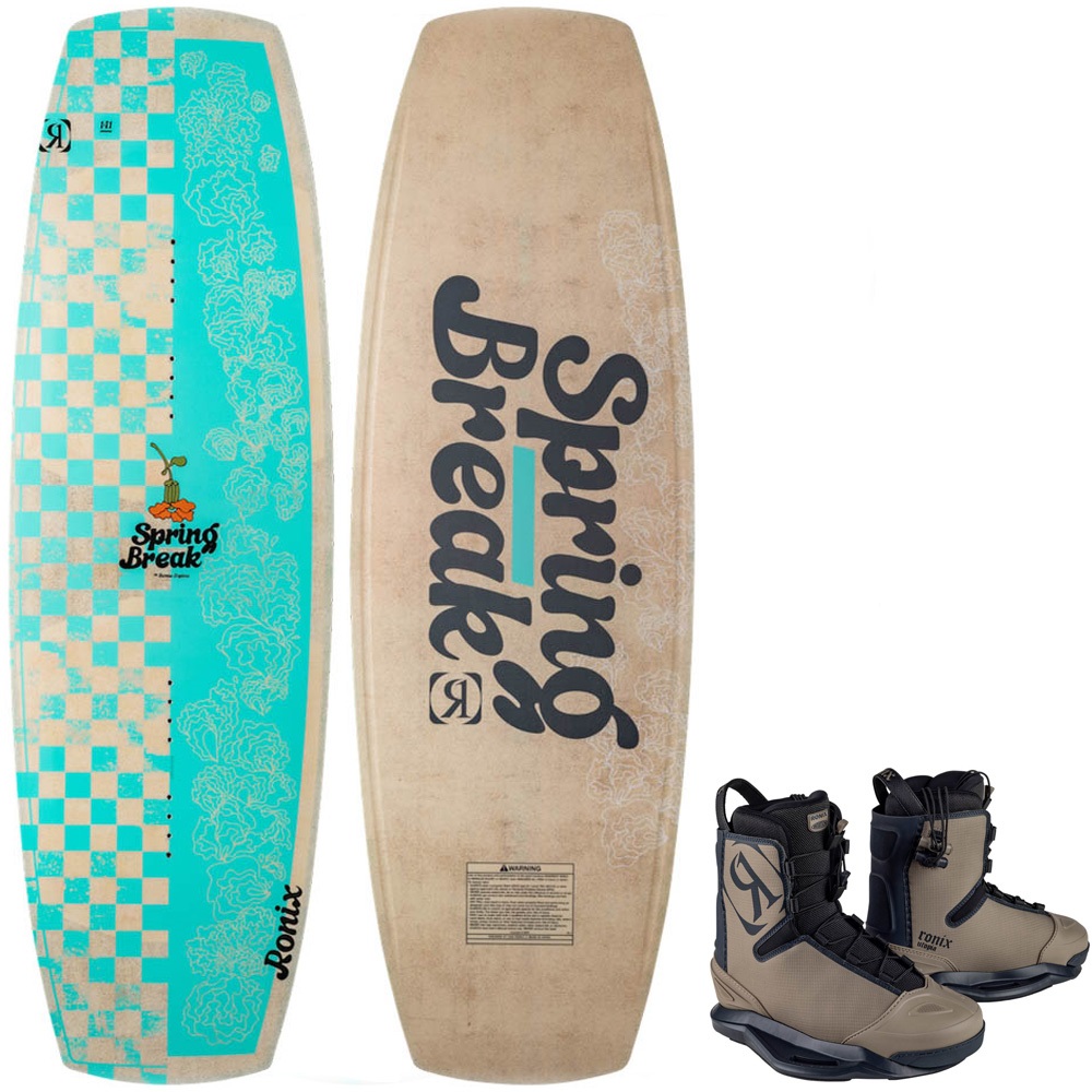 Ronix Spring break true wakeboard set 141 cm met Utopia bindingen foto 1