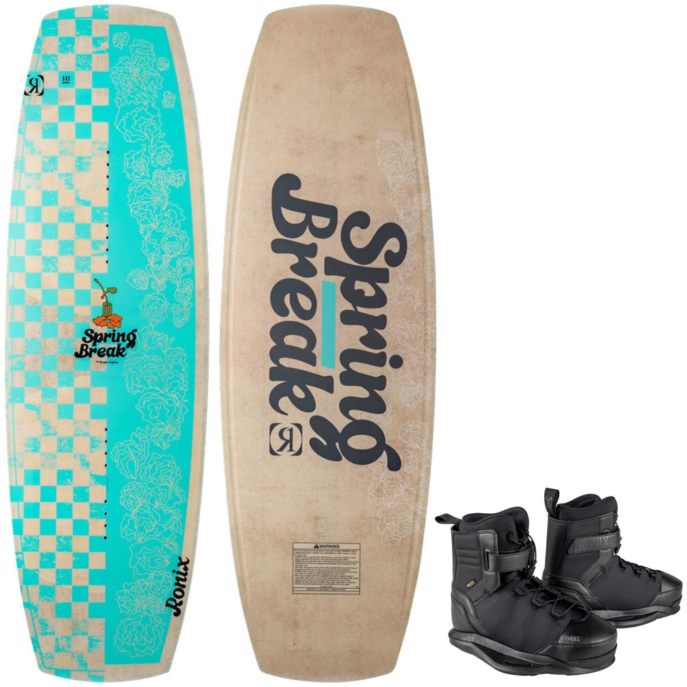 Ronix Spring break true wakeboard set 141 cm met Footprint bindingen foto 1
