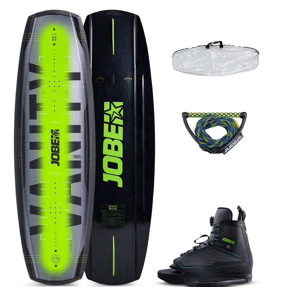 Vanity wakeboardset 131 cm  met Maze wakeboardbindingen