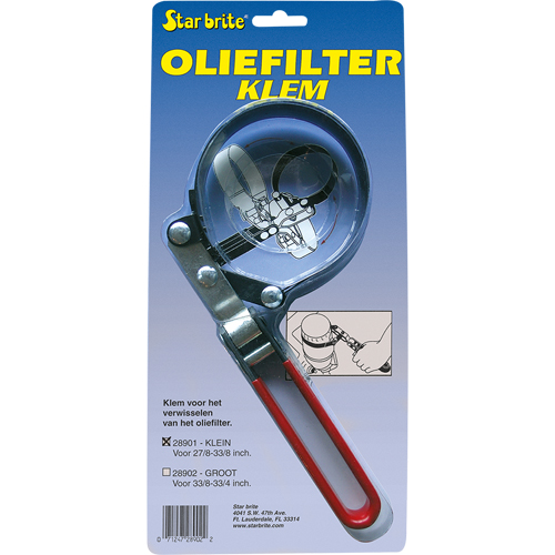 Starbrite oliefilterklem klein 27 8 33 8 inch 2