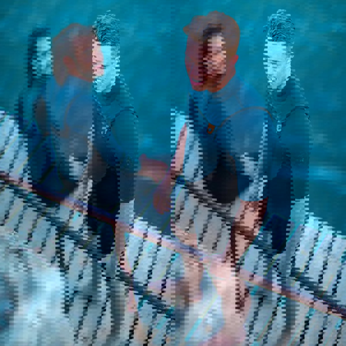 Jobe Perth Shorty Chestzip 3|2MM wetsuit heren grijs 11