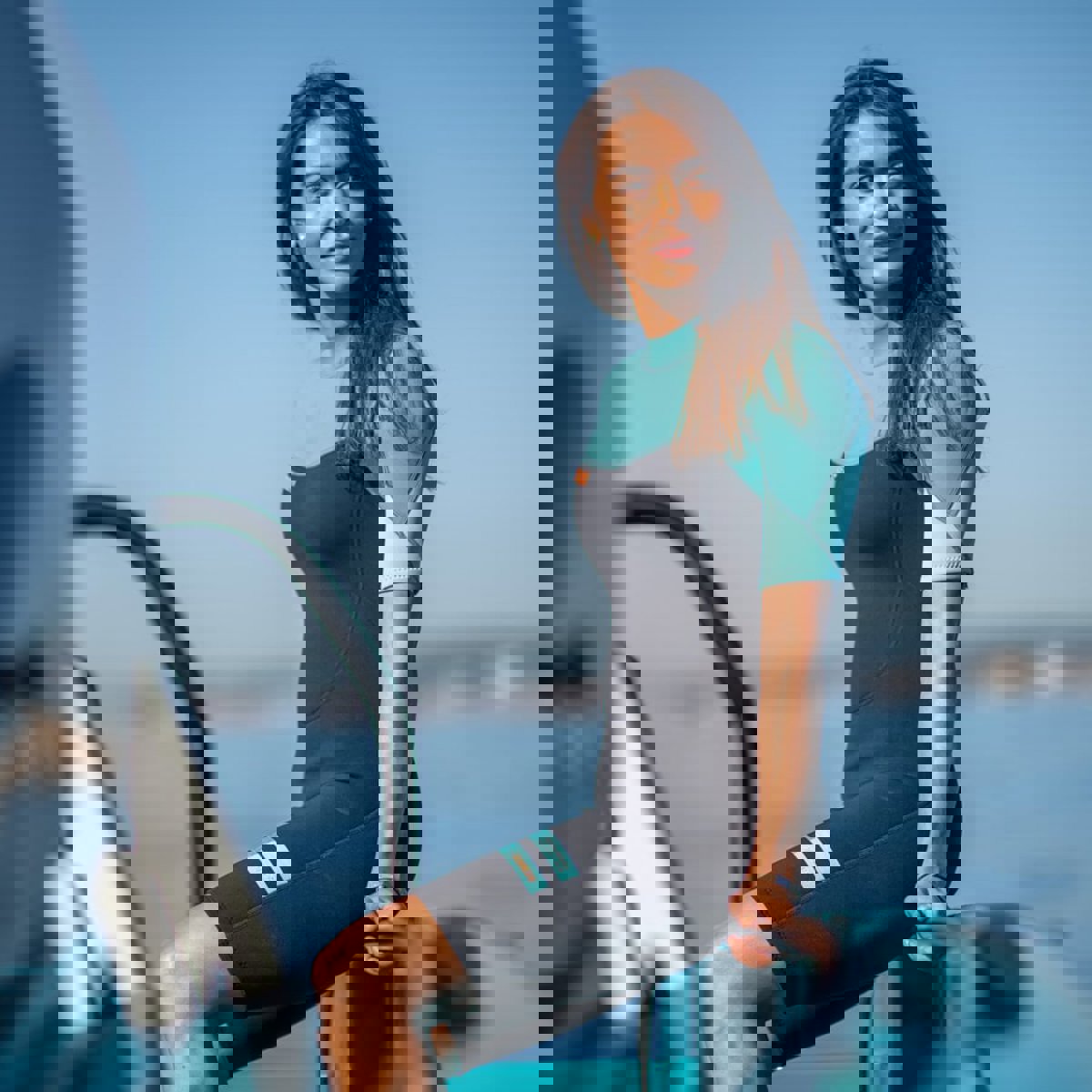 Jobe Sofia shorty 3/2mm wetsuit dames Vintage Teal 6