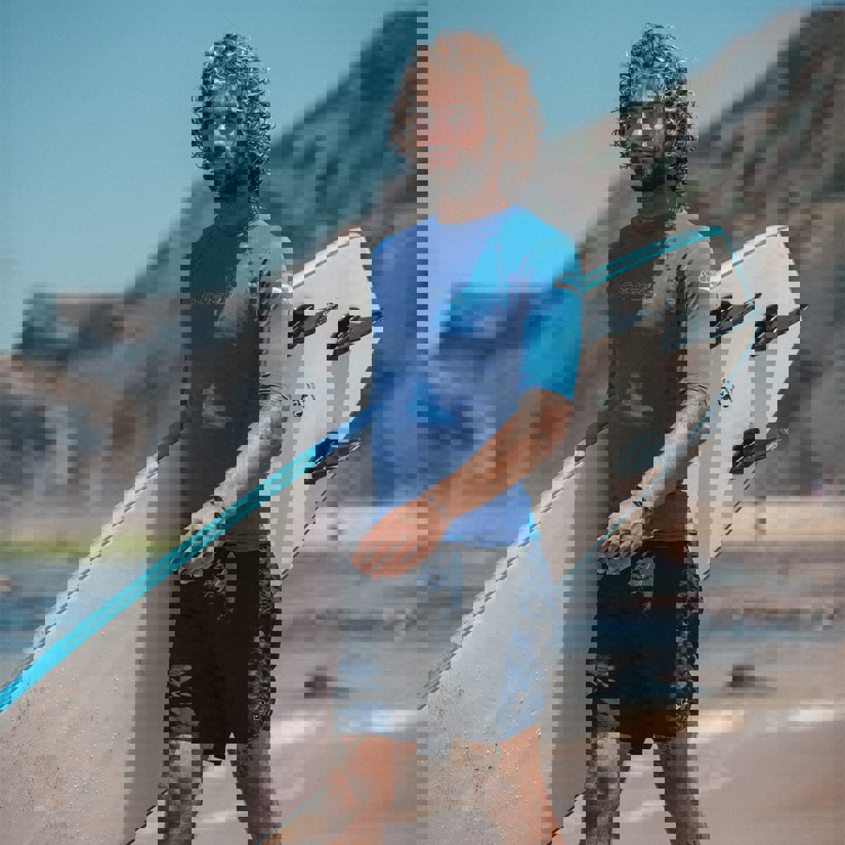 Oneill korte mouwen rash guard heren blauw 5