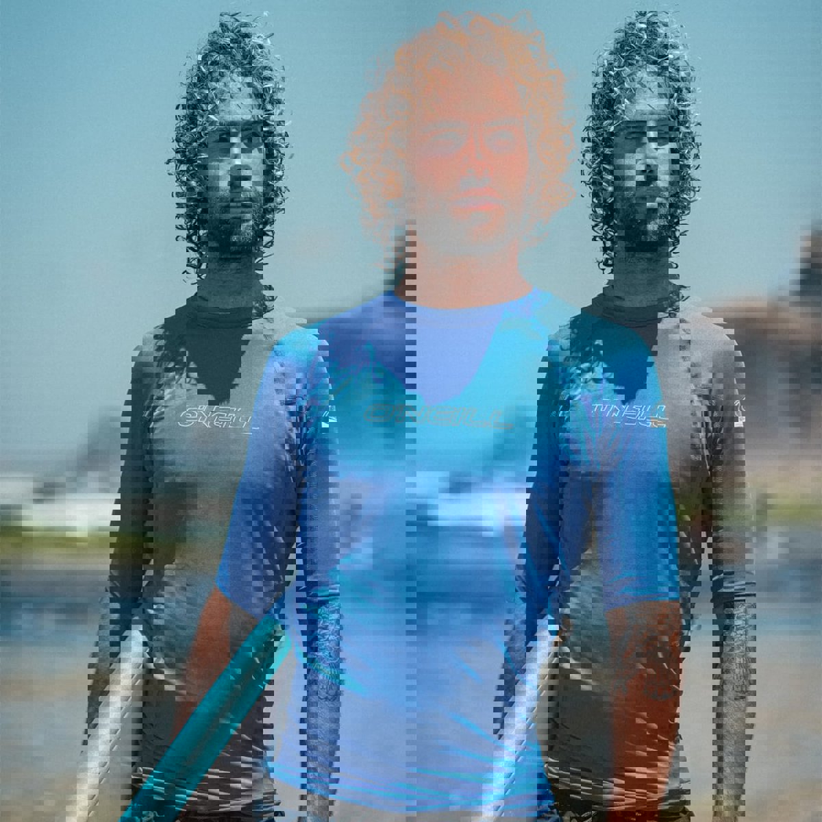 Oneill korte mouwen rash guard heren blauw 6