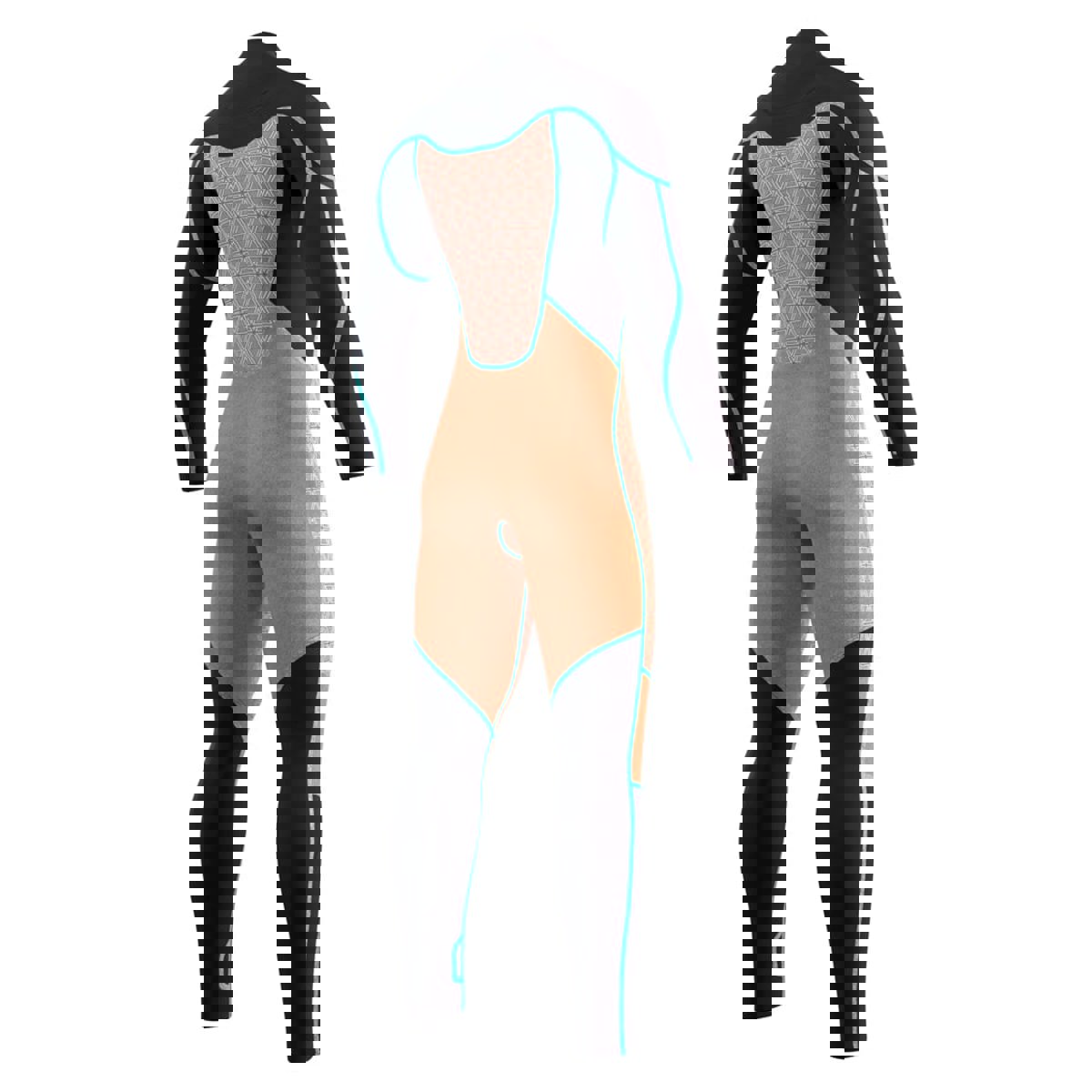 Mystic Majestic Fullsuit 5/3mm borstrits Night blauw heren wetsuit 5