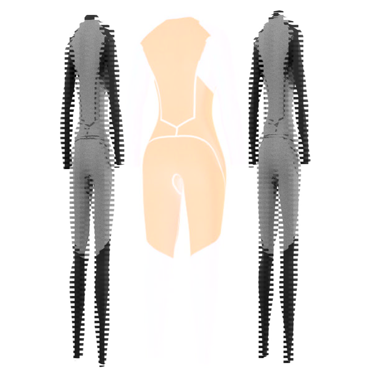 Mystic Dazzled Fullsuit 5/3mm rugrits dames Zwart 6