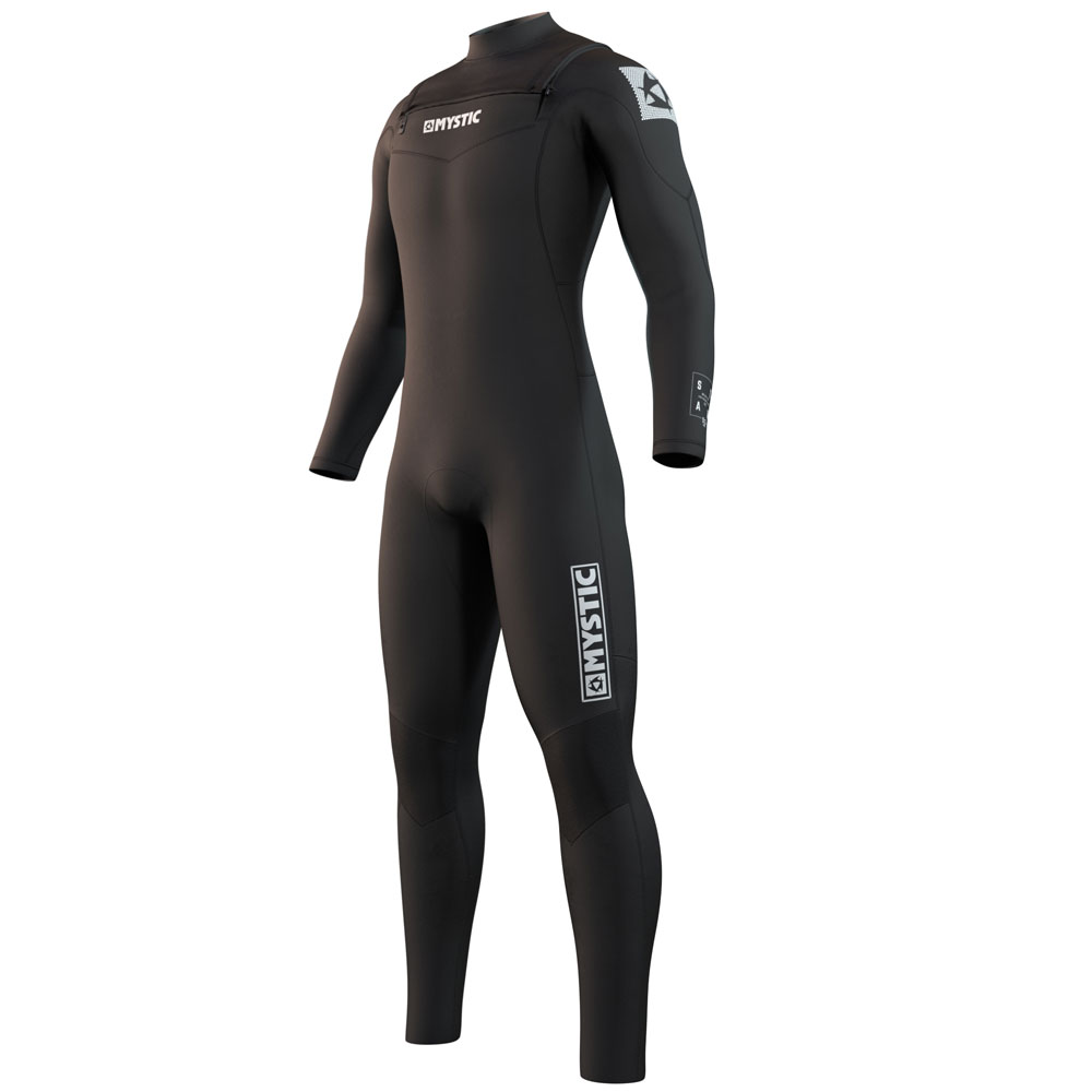 Mystic Star Fullsuit 4/3mm dubbele borstrits Zwart heren wetsuit foto 1