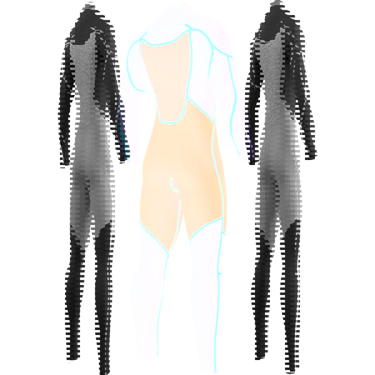 Mystic Majestic fullsuit 5/4mm borstrits  heren zwart 6