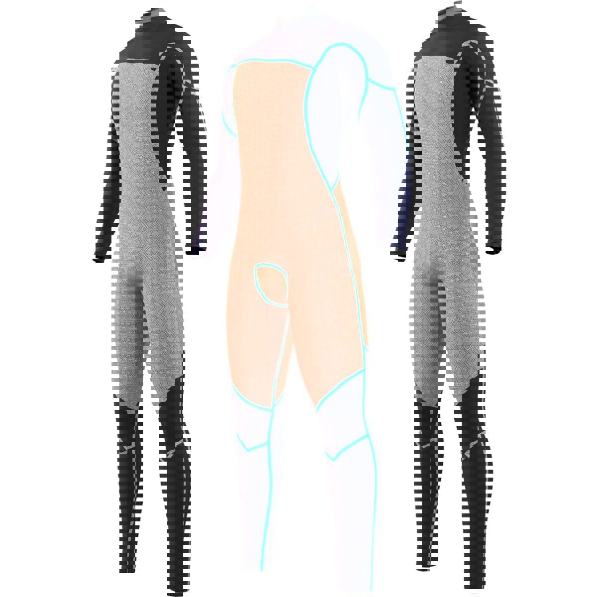 Mystic Majestic fullsuit 3/2mm borstrits heren zwart 6