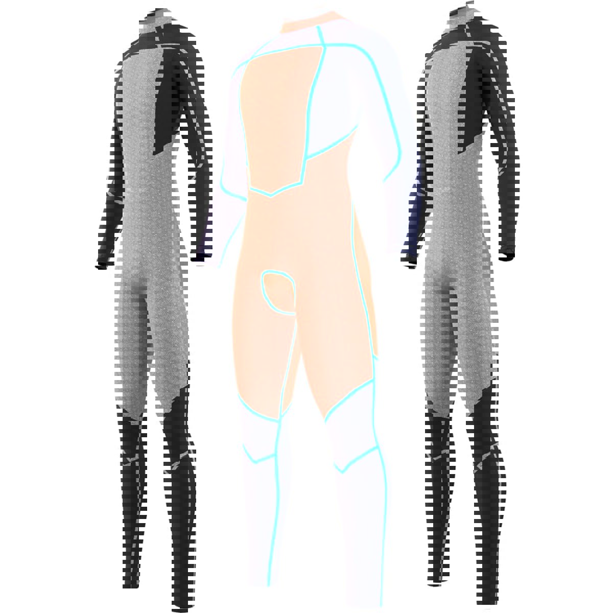 Mystic Majestic fullsuit 5/4mm rugrits heren zwart 7