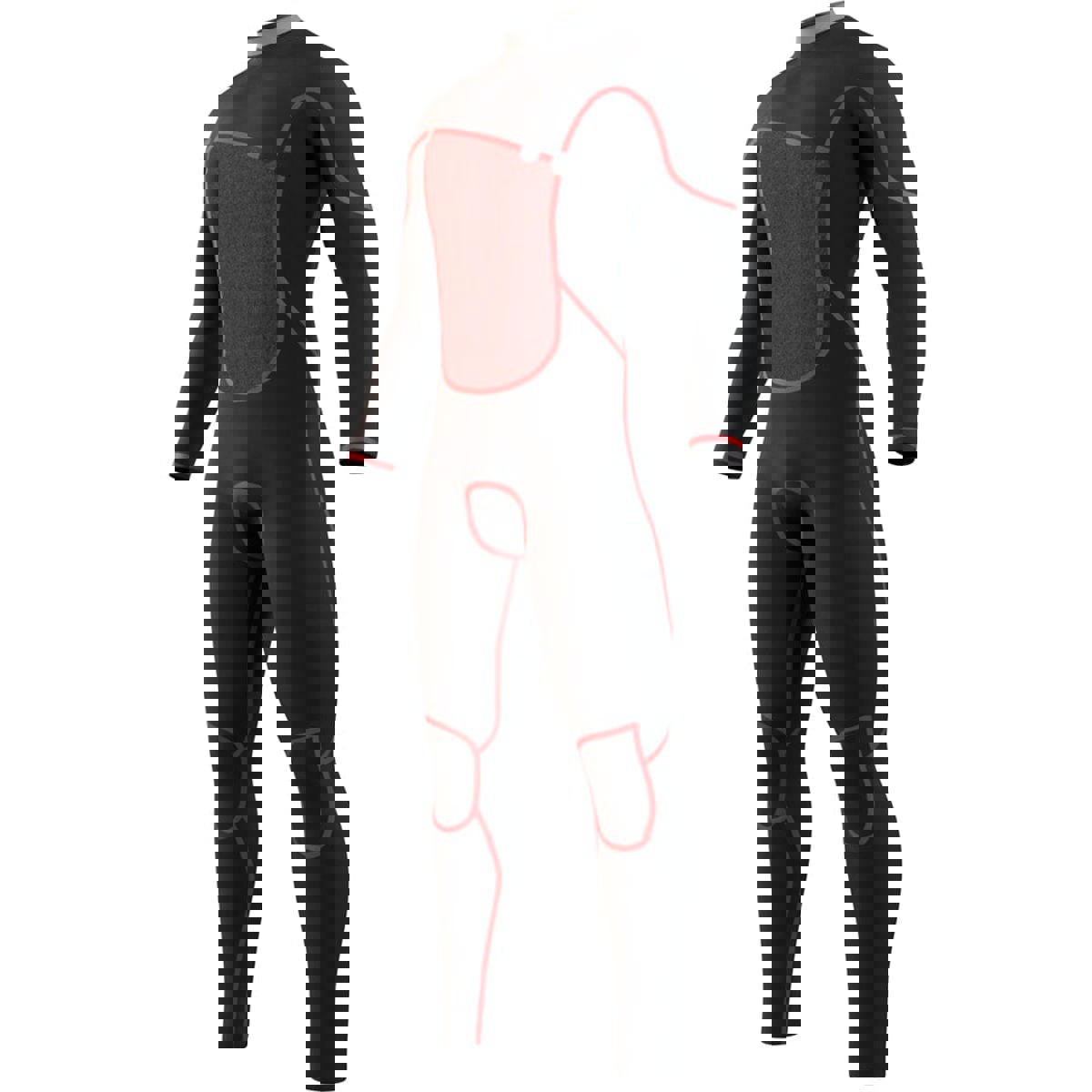 Mystic The One fullsuit 3/2mm Zipfree heren zwart 6