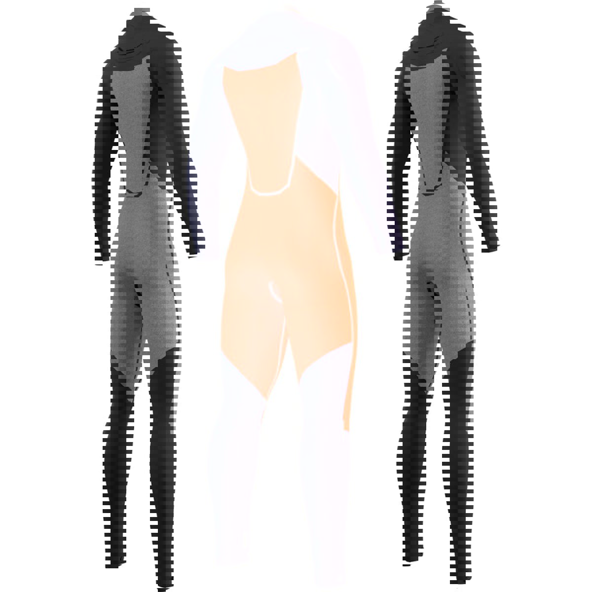 Mystic Marshall fullsuit 4/3mm borstrits heren zwart/ grijs 8