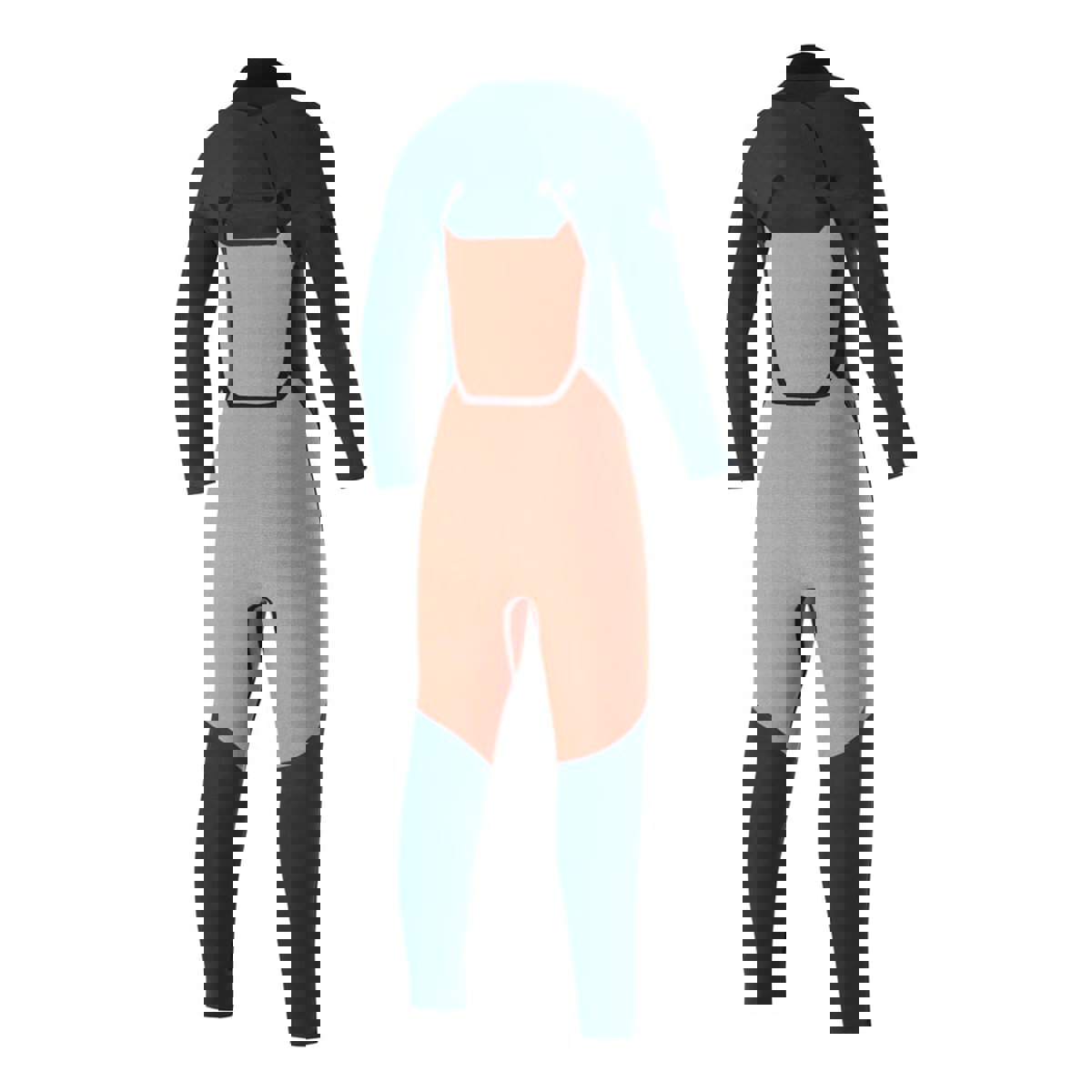 Mystic Marshall fullsuit 3/2mm borstrits kids night blauw 6