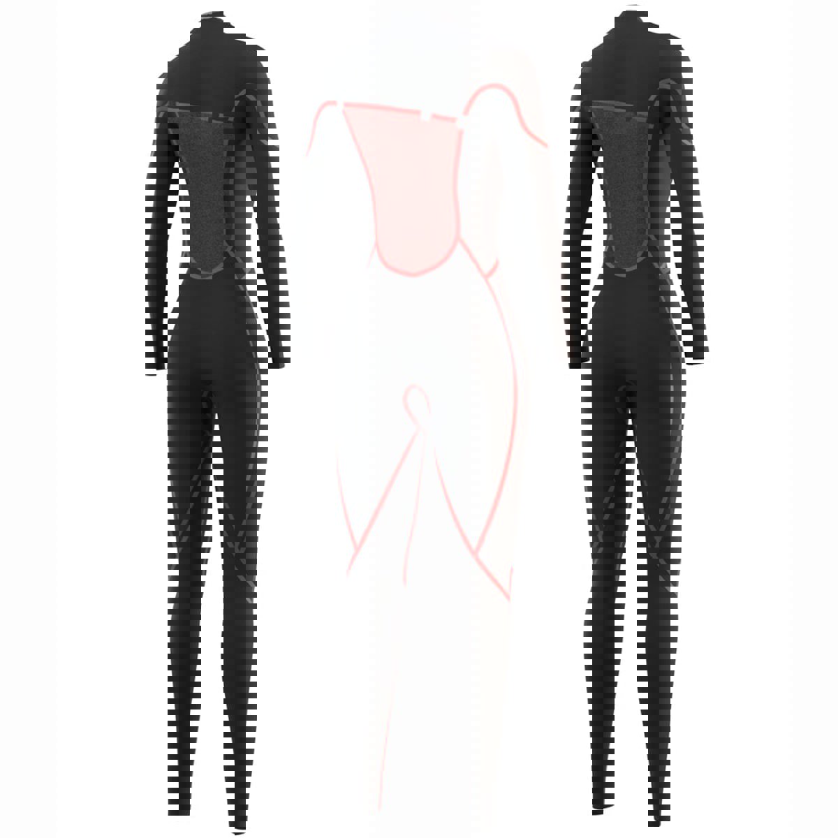 Mystic The One fullsuit 3/2mm Zipfree dames lila 7