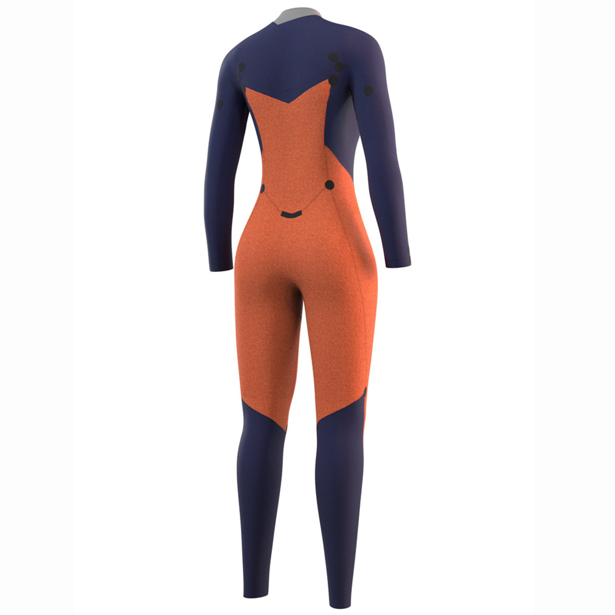 Mystic Dazzled fullsuit 5/3mm dubbele borstrits dames night blauw 6