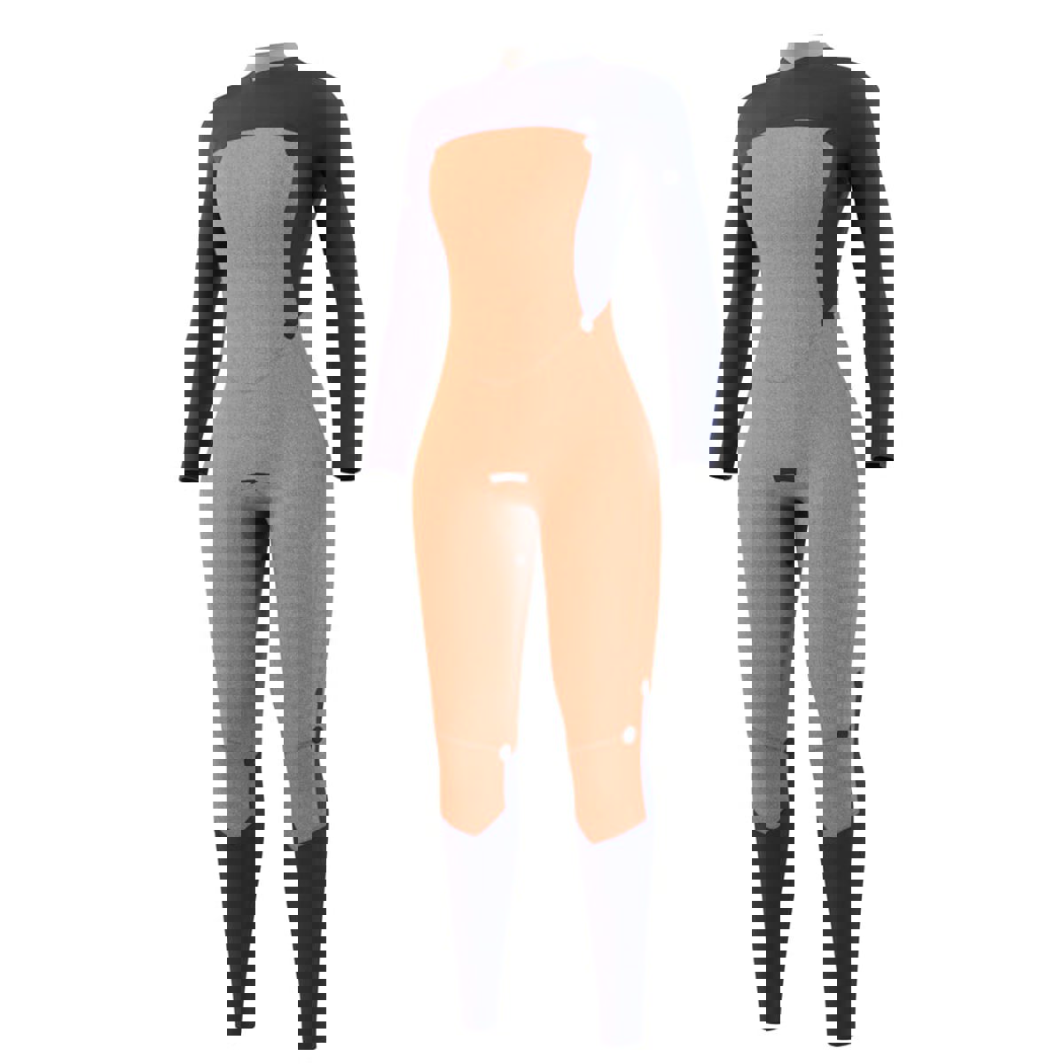 Mystic Dazzled fullsuit 3/2mm dubbele borstrits dames night blauw 6