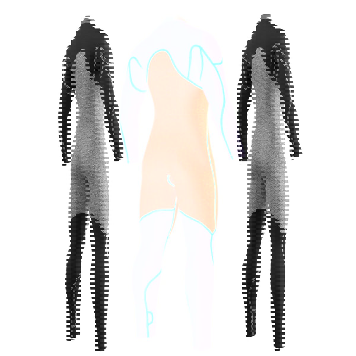 Mystic Majestic fullsuit wetsuit heren 5/4mm borstrits navy blauw 7