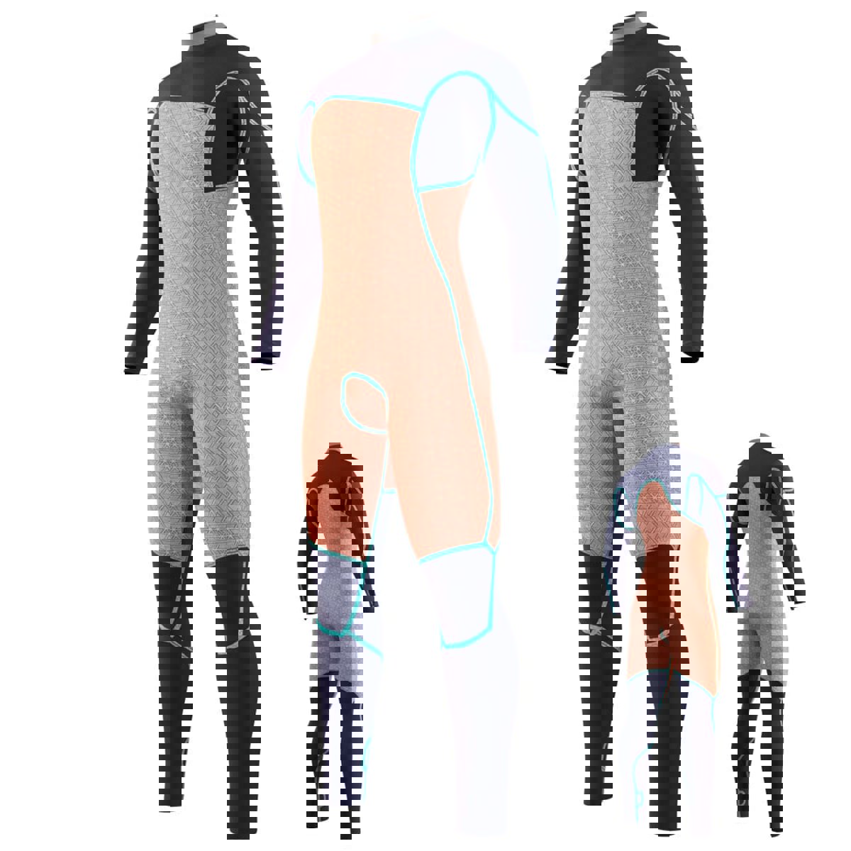 Mystic Majestic fullsuit wetsuit heren 5/4mm borstrits Cypress groen 6