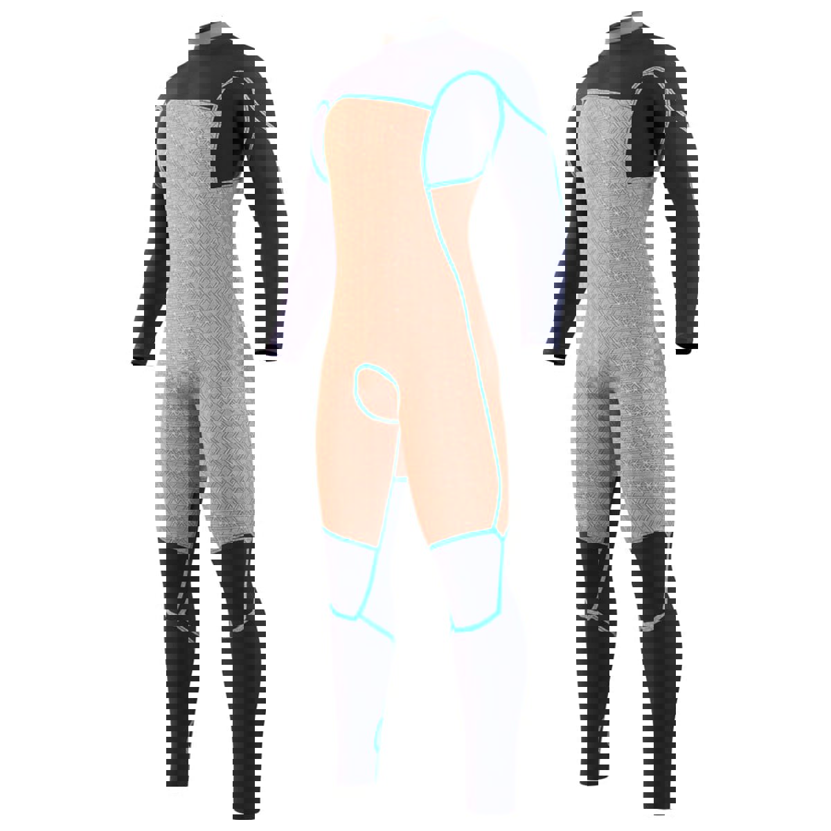 Mystic Majestic fullsuit wetsuit heren 5/4mm borstrits zwart 15