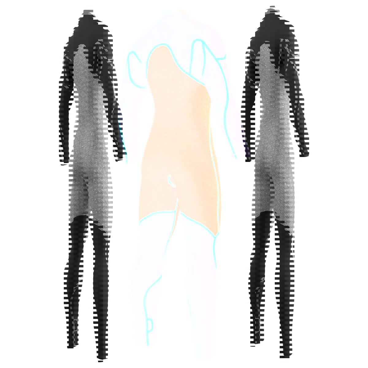 Mystic Majestic fullsuit wetsuit heren 4/3mm borstrits navy blauw 6