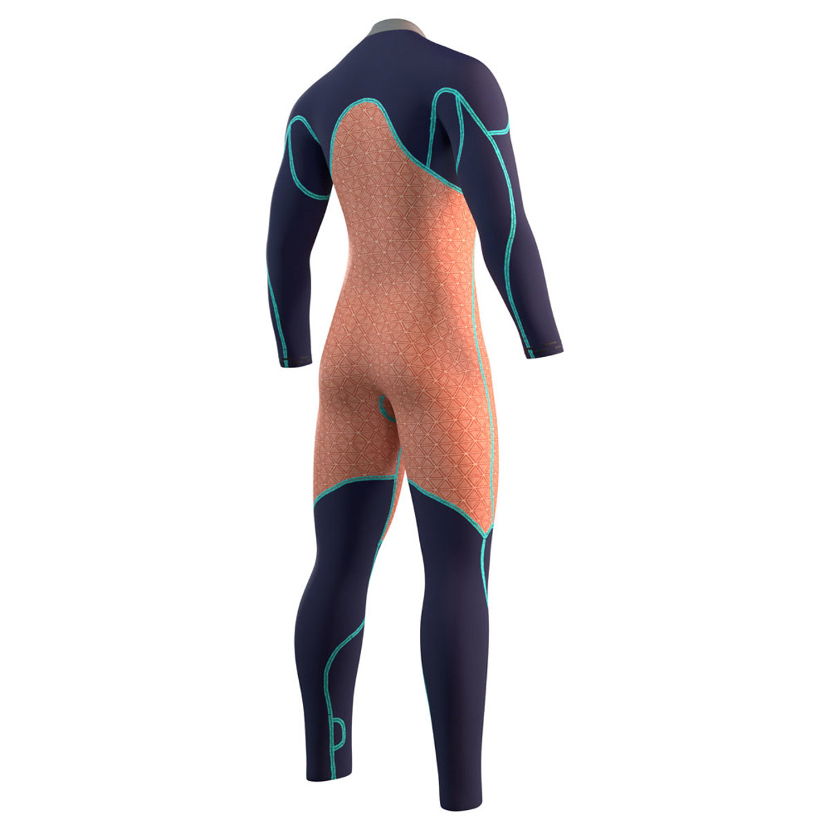 Mystic Majestic fullsuit wetsuit heren 4/3mm borstrits navy blauw 7